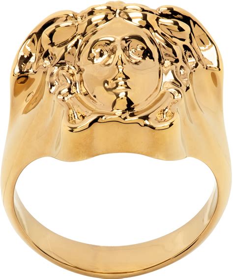 versace medusa head resin ring|Versace Medusa ring women.